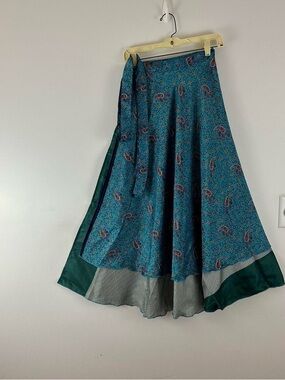 Reversible Maxi Wrap Skirt